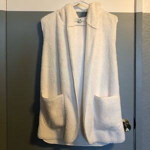Teddy Style hoodie fleece vest
